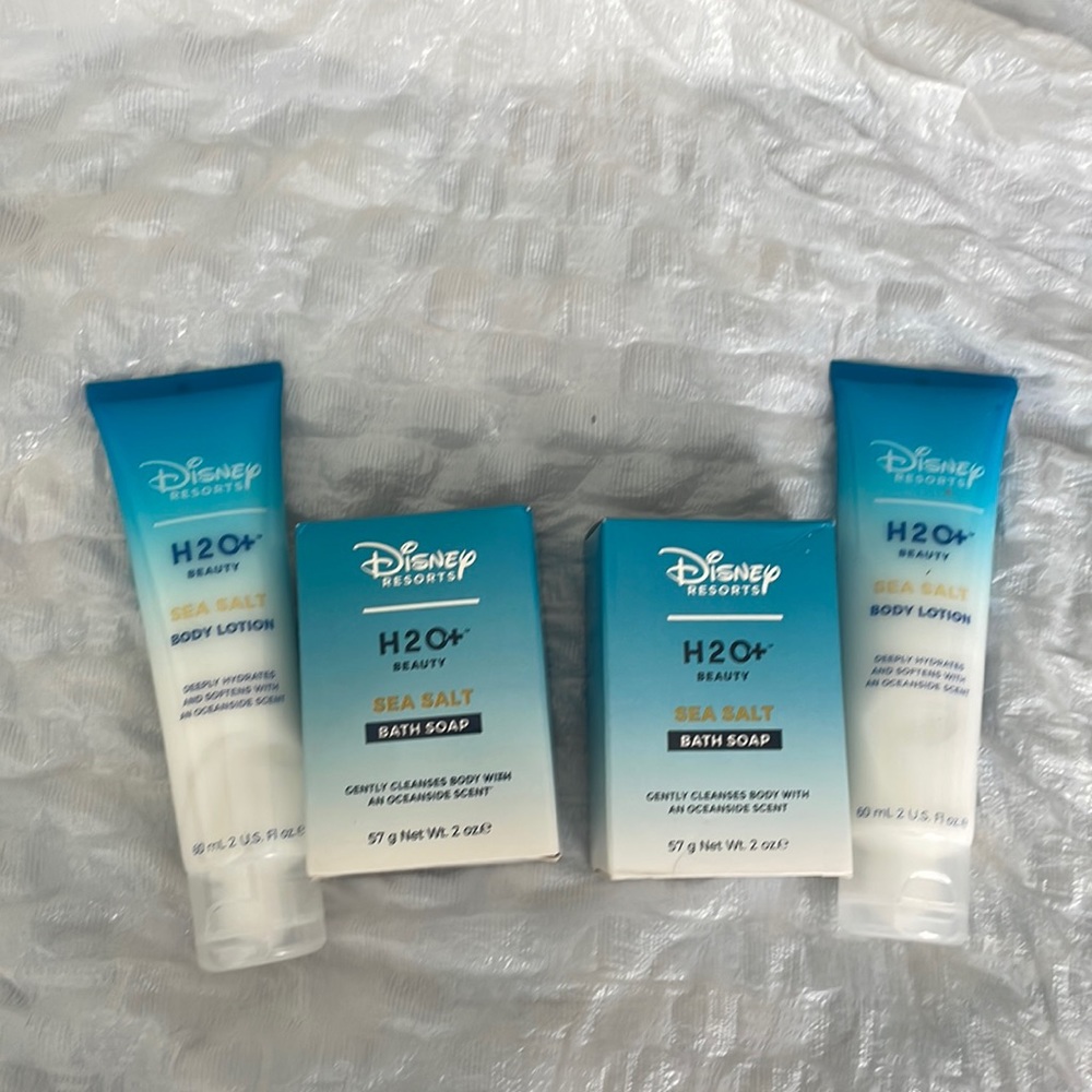 Disney resorts, H2O+ Beauty Soap & Lotion 2 each Sea salt lotion and bath soap